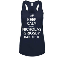 Load image into Gallery viewer, Nicholas Grigsby Keep Calm New England Football Fan T Shirt - image_4d7c8cd7-b641-4334-a6b3-27bf2b6bc39b