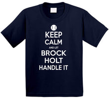 Load image into Gallery viewer, Brock Holt Keep Calm Boston Baseball Fan T Shirt - image_4e3fb2c3-19d1-4d3b-9fbf-6d4267f9e190