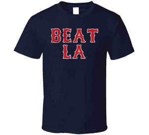 Beat LA Boston Baseball Fan Distressed T Shirt - image_4e7e2f3b-8517-4709-aab6-84540e81f552