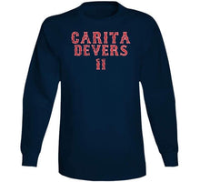 Load image into Gallery viewer, Rafael Devers Carita Distressed Boston Baseball Fan T Shirt - image_4e8efeef-b5b5-4813-9478-83a76e0b8dca