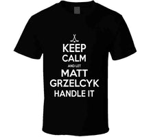 Load image into Gallery viewer, Matt Grzelcyk Keep Calm Boston Hockey Fan T Shirt - image_4fd0af66-7011-4409-bfc2-4e5b92eb4a51