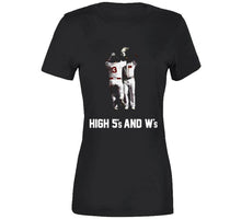 Load image into Gallery viewer, High 5s And Ws Boston Baseball Fan T Shirt - image_50855bf1-c3d0-4387-91db-b7ccb70049f8