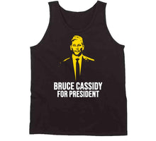 Load image into Gallery viewer, Bruce Cassidy For President Boston Hockey Fan T Shirt - image_52096c91-93d3-4f38-a140-6198479cba5d