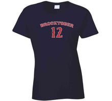 Load image into Gallery viewer, Brock Holt Brocktober 12 Boston Baseball Fan Distressed T Shirt - image_5215f950-5256-4feb-b9d6-e4321e48b9c9