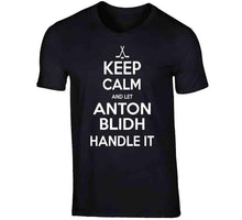 Load image into Gallery viewer, Anton Blidh Keep Calm Boston Hockey Fan T Shirt - image_521ac3bf-1e7a-4e9d-88cd-bd107f34614b