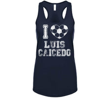 Load image into Gallery viewer, Luis Caicedo I Heart New England Soccer T Shirt - image_52cdbf86-77db-4cf3-b407-ad7e30a3f34d