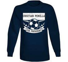 Load image into Gallery viewer, Cristian Penilla For President New England Soccer T Shirt - image_587d161f-7bfc-4c8c-902f-7b31f6db9b22