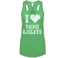 Load image into Gallery viewer, Semi Ojeleye I Heart Boston Basketball Fan T Shirt - image_58d95d88-ff22-4fff-9d8b-5f52f8c04b87