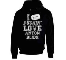 Load image into Gallery viewer, Anton Blidh I Love Boston Hockey Fan T Shirt - image_59287a22-5d48-4fab-80f3-535d5e8429e9