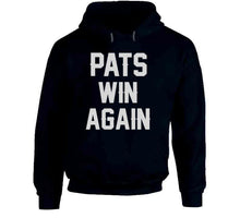 Load image into Gallery viewer, Pats Win Again New England Football Fan T Shirt - image_5a8531e6-381d-4953-975e-580201bb30b9