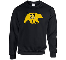 Load image into Gallery viewer, Patrice Bergeron Bear Silhouette 37 Boston Hockey Fan T Shirt - image_5b8234f4-1450-427c-9d1b-11518814c033