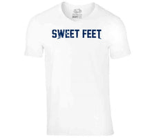 Load image into Gallery viewer, James Sweet Feet White New England Football Fan Distressed T Shirt - image_5b8c0d27-4344-4076-b992-b4f19cb2b9df