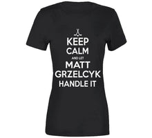 Load image into Gallery viewer, Matt Grzelcyk Keep Calm Boston Hockey Fan T Shirt - image_5cd09e4b-da40-4fc7-9e11-215c056096fd