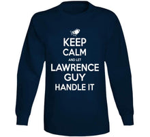 Load image into Gallery viewer, Lawrence Guy Keep Calm New England Football Fan T Shirt - image_5ceb27d6-eecb-48bb-9c6c-124802704a19