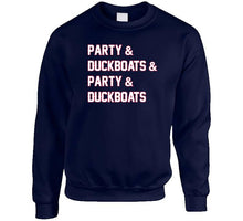 Load image into Gallery viewer, Party And Duck Boats New England Football Fan T Shirt - image_5db00ad1-02f8-4dcc-b5f9-cde10be4a3ba