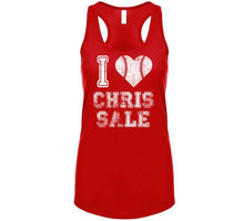 Load image into Gallery viewer, Chris Sale I Heart Boston Baseball Fan T Shirt - image_5fa635d9-98da-4b72-8dde-d121cc5a161b