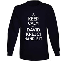 Load image into Gallery viewer, David Krejci Keep Calm Boston Hockey Fan T Shirt - image_5fdbd33a-c9a9-480d-8af3-c7348939838f
