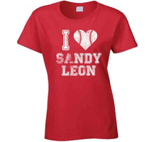 Load image into Gallery viewer, Sandy Leon I Heart Boston Baseball Fan T Shirt - image_62381fd9-106d-4b83-a7d9-95149caf2f5d