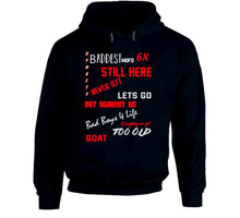 Load image into Gallery viewer, Six Time Champs Tom Brady New England Fan T Shirt - image_625875c8-42b2-4325-adff-30cf9bc435ea