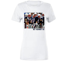 Load image into Gallery viewer, Bet Against Us New England Football Team Fan T Shirt - image_62cb25e2-eaa4-4545-b320-3a024f7b2529