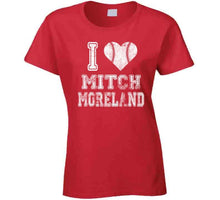 Load image into Gallery viewer, Mitch Moreland I Heart Boston Baseball Fan T Shirt - image_64ed2841-128c-4487-b1ba-01324dd69cd3