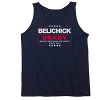 Load image into Gallery viewer, Bill Belichick and Tom Brady Making New England Great Since 2001 Football Fan T Shirt - image_65f12274-7846-42b0-bf26-cca54f0f505a