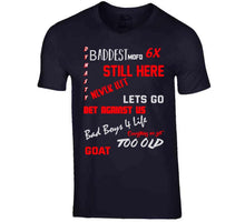 Load image into Gallery viewer, Six Time Champs Tom Brady New England Fan T Shirt - image_670f757a-3cf4-4a50-ace5-b5cfaed5fc73