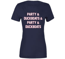 Load image into Gallery viewer, Party And Duck Boats And Party New England Football Fan T Shirt - image_67c4b72f-8a88-406b-9f56-39d7c972aa18