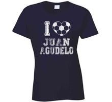 Load image into Gallery viewer, Juan Agudelo I Heart New England Soccer T Shirt - image_67e7f9be-8855-4d4a-b41b-baadb080b03d