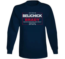 Load image into Gallery viewer, Bill Belichick and Tom Brady Making New England Great Since 2001 Football Fan T Shirt - image_68b635df-5b80-4a73-8527-ca8e1f3583b8