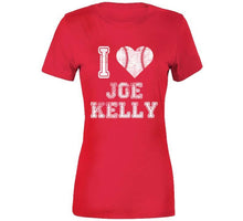 Load image into Gallery viewer, Joe Kelly I Heart Boston Baseball Fan T Shirt - image_69c76058-7086-4df7-a9b1-62b392048750