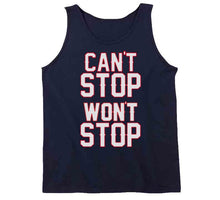 Load image into Gallery viewer, Cant Stop Wont Stop New England Football Fan T Shirt - image_6b3e94d4-b16d-40ba-9a49-b17d32dd816b