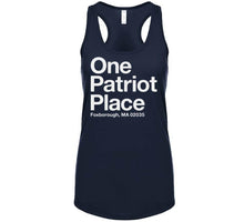 Load image into Gallery viewer, One Patriot Place New England Football Fan T Shirt - image_6bb6d4e2-dff0-440a-951d-df4e3ad772b6