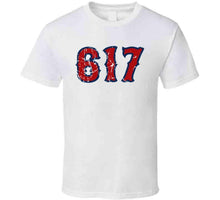 Load image into Gallery viewer, Boston Champs 617 Area Code Boston Baseball Fan Distressed T Shirt - image_6c069726-e23c-4a16-93fc-dca221d43bca