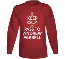 Load image into Gallery viewer, Andrew Farrell Keep Calm Pass To New England Soccer T Shirt - image_6ce86577-8f59-4eca-9421-11ab5d4c6383