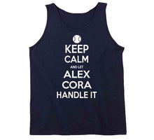 Load image into Gallery viewer, Alex Cora Keep Calm Boston Baseball Fan T Shirt - image_6f082c66-52df-4ac3-8f92-c3a33e68fc6f