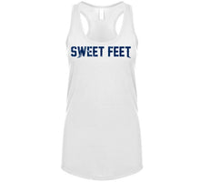 Load image into Gallery viewer, James Sweet Feet White New England Football Fan Distressed T Shirt - image_71010117-2d88-409e-9000-d7ba4930758d