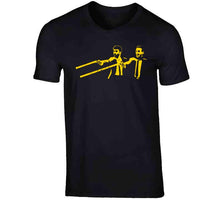 Load image into Gallery viewer, Patrice Bergeron Brad Marchand Pulp Fiction Parody Boston Hockey Fan T Shirt - image_736f2b72-719b-4ac0-afa0-c35ced75709d