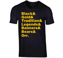 Load image into Gallery viewer, Boston Hockey Fan Tradition Names T Shirt - image_73bd405b-22fa-4c09-92c7-8d7fcdd2c576