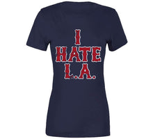Load image into Gallery viewer, I Hate LA Boston Baseball Fan Distressed T Shirt - image_752769f4-5947-4a36-9401-189817ef79a2