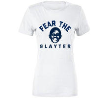 Load image into Gallery viewer, Fear The Slayter Matthew Slayter England Football Fan Distressed T Shirt - image_752fe054-8c84-4d64-bba7-23505bff40ed