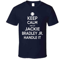 Load image into Gallery viewer, Jackie Bradley Jr Keep Calm Boston Baseball Fan T Shirt - image_764a3d38-5474-4c8a-ba0f-3133decd09cf