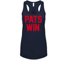 Load image into Gallery viewer, Pats Win New England Football Fan T Shirt - image_76cf21f2-e8f7-436e-8219-67690fca3978