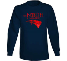 Load image into Gallery viewer, Matt Patricia The North Remembers New England Football Distressed T Shirt - image_76fdc738-2186-4785-96d4-1b7d5f0aaafa