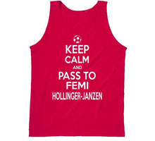 Load image into Gallery viewer, Femi Hollinger Janzen Keep Calm Pass To New England Soccer T Shirt - image_7731a37e-e756-41c7-b2cd-9ef4394a20fc