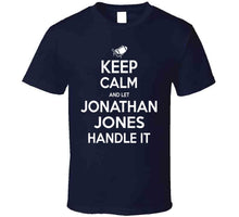 Load image into Gallery viewer, Jonathan Jones Keep Calm New England Football Fan T Shirt - image_78489c48-11a4-41cd-8600-09c09445955d