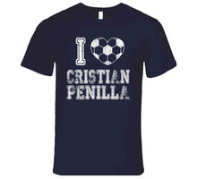 Load image into Gallery viewer, Cristian Penilla I Heart New England Soccer T Shirt - image_79a8ea3f-a058-4bcc-b834-27e44c8c4715