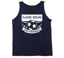 Load image into Gallery viewer, Claude Dielna For President New England Soccer T Shirt - image_7a2f050c-c3ce-4883-adb3-1379e65b264f