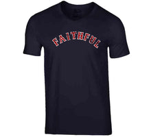 Load image into Gallery viewer, Boston Faithful Baseball Fan Distressed Navy V2 T Shirt - image_7b8f985b-ba74-4e8e-bb8b-5e14274cc891