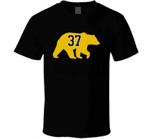 Load image into Gallery viewer, Patrice Bergeron Bear Silhouette 37 Boston Hockey Fan T Shirt - image_7b93992d-0387-4dc3-bc84-59c55a15fdf4